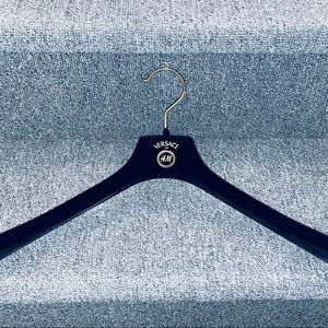 (1) Versace for H&M Collection Hanger Velvet Clothes Limited Edition Black